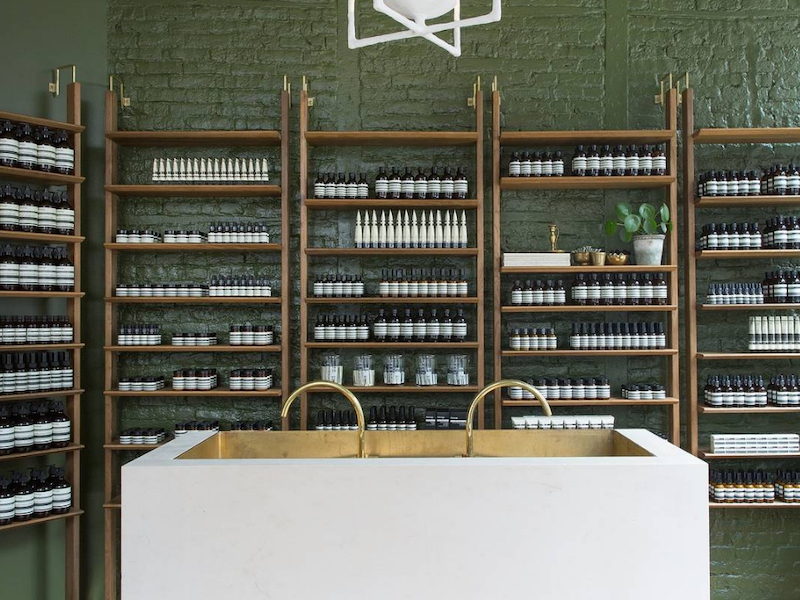 Aesop has over 400 global stores 


Aesop has over 400 global stores